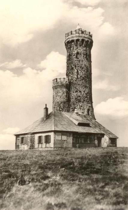 Wieża widokowa na Śnieżniku (ok. 1930)